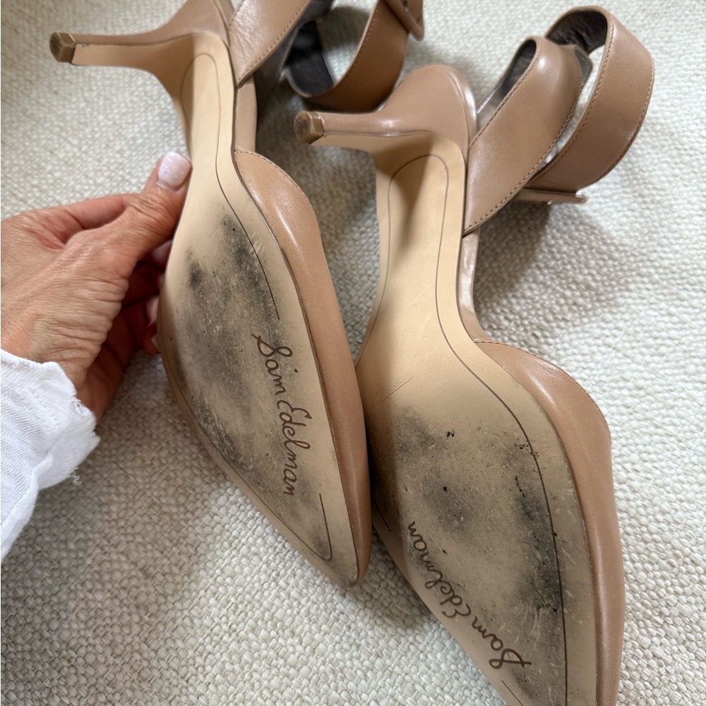 Sam Edelman Brown Pointed Toe Heels - Picture 3 of 3